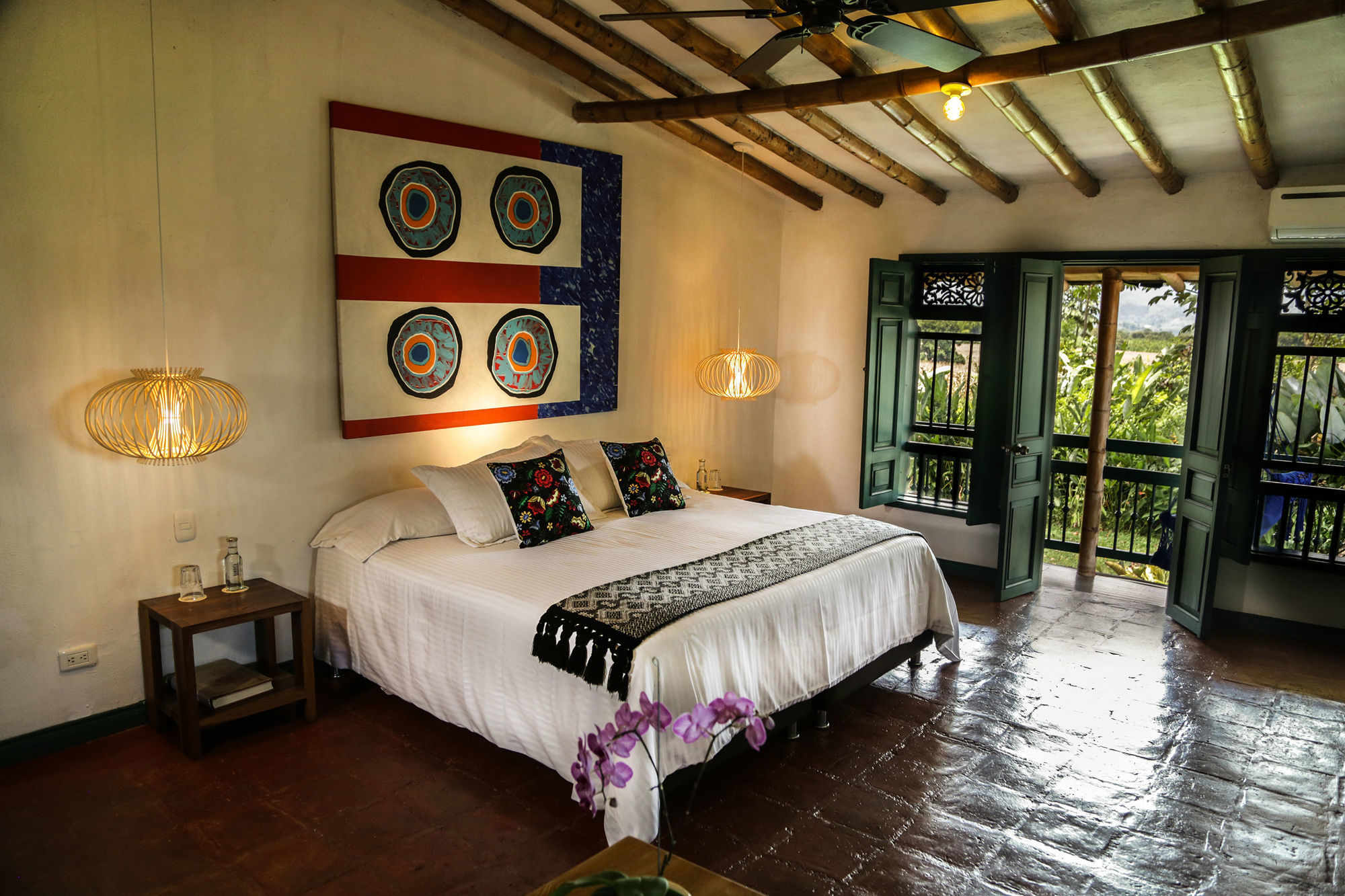 Hacienda Bambusa El Caimo Zimmer foto